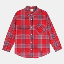 유솔 남아용 가오리 루즈핏 체크셔츠 ULYC20S52