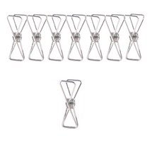 리빙홈디테일 다용도 클립 집게 소형, 실버, 8개