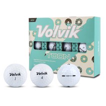 볼빅 NEW 툰 2피스 골프공 12p, 화이트, 1개