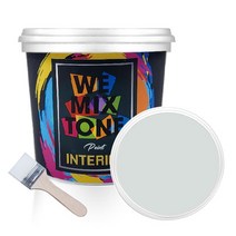 WEMIXTONE 내부용 INTERIOR 수성 페인트 1L + 붓, WMT0273P01(페인트), 랜덤발송(붓)