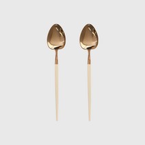 마리벨 디너 스푼, 크림화이트, 2개