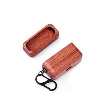 웅컴퍼니 우드 에어팟 3세대용 케이스, 레드브라운