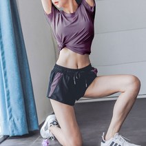 풍깍쟁이 여성용 하이 퀄리티 사이드 라인 스포츠 반바지