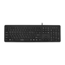 아이락스 팬타그래프 저소음 슬림 키보드, IRK07W, 일반형, BLACK