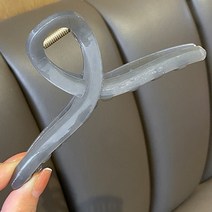 올림머리 반묶음 여성 헤어 대왕 집게핀