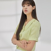 미쏘 빅카라 크롭 반팔자켓