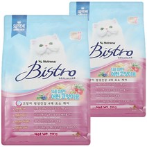 뉴트리나 고양이 키튼 비스트로 사료, 2개, 헤어볼, 2kg