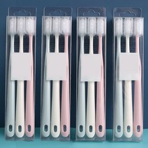 쁘띠마인 나노 마카롱 패밀리 삼색 칫솔 3종 세트, 4세트, 3개