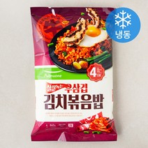 풀무원 살살녹는 우삼겹 김치볶음밥 4인분 (냉동), 1개, 840g