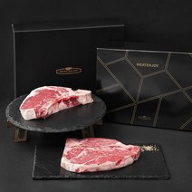 미트엔조이 미국산 프리미엄 티본 앤 엘본 스테이크 선물세트 (냉장), 400g, 2팩