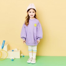 앤디애플 여아용 NEW 히힛 스마일 롱 티 상하복 세트