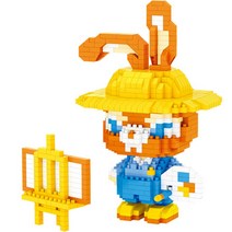 BOYU 나노블럭 화가토끼, 혼합색상