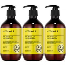 메디올 알시피 안티로스 두피청정 탈모완화 샴푸, 3개, 480ml