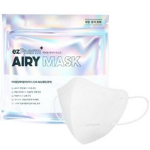 ezPharm 에어리 입체 비말차단마스크 대형 KF-AD, 흰색, 30개입, 1개