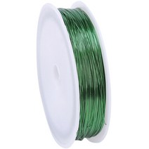 부드러운 철 와이어 0.4mm x 50m, 06 그린, 1개
