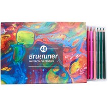 JNJ Brutfuner 수성 색연필 세트, 48색, 1세트