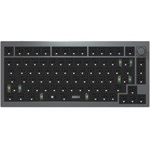 키크론 Q1 Knob 베어본 알루미늄 커스텀 기계식 키보드, Q1 B2, 스페이스 그레이, 텐키리스