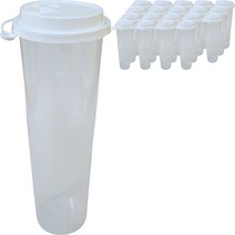 생활을그리다 다회용 리유저블 컵 1000ml + 일반 뚜껑 세트, 20세트