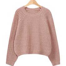 레몬소울 여성용 라쥬 루즈핏 와플 니트티