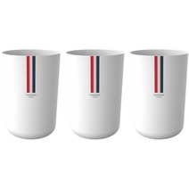 파리지앵 오픈형 휴지통 원형 10L, 3개, 화이트