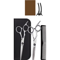 일상공감 싹뚝착 미용가위 세트, 실버, 1세트