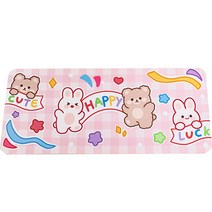 다퍼세일즈 귀염뽀짝 시리즈 캐릭터 일러스트 PVC방수 데스크매트, 해피곰돌이