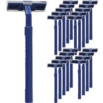 온비유 클린 밀착 2중 일회용 면도기 블루, 1개입, 20개
