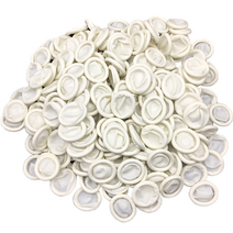 심사장홈 손가락 라텍스 골무 세트 M 화이트, 100개