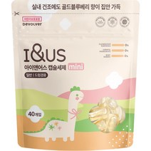 아이앤어스 미니 캡슐세제 골드블루베리향, 40개입, 1개