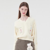 키르시 WITTY BUNNY V-NECK SWEATSHIRT