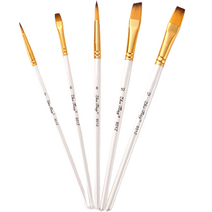 다사바바 호호 아크릴 유화붓 혼합 5종 세트, 1세트