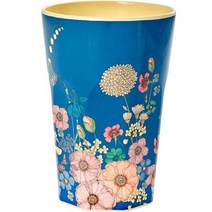 라이스 아동용 롱 컵 480ml, 1개, 블루 플라워