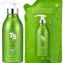 TS 뉴프리미엄TS 샴푸 500g + 리필용 탈모샴푸 500g 세트, 1세트