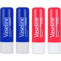 바세린 립 오리지널 로지 번들 2p x 2종 세트 4.8g, 1세트, 블루, 레드
