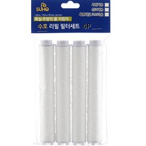 수호 샤워기헤드용 리필 필터 4p 세트, 1세트