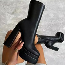 페이퍼먼츠 이중 가보시 키높이 소프트 에나멜 앵글 부츠 00868