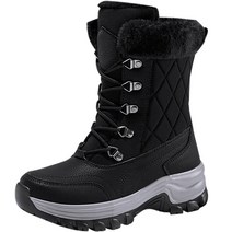 페이퍼먼츠 여성용 두꺼운 벨벳 경량 방한 스노우 부츠 00970