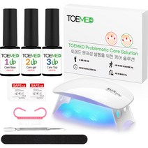 토메드 젤네일 8종 세트, 1세트, 케어베이스 젤 + 케어젤 + 케어탑젤 + 6W젤램프 + 푸셔 + 네일파일 + 알콜 스왑 + 더스트브러쉬