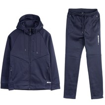 파라고나 남성용 기모 후드 집업 트레이닝 상하의 세트