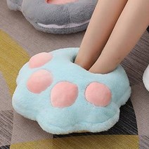 고양이 발바닥 발담요 풋워머 NH876, 블루