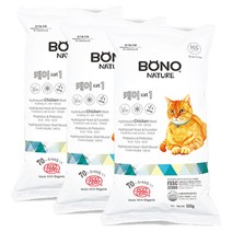 보노네이처 고양이 전연령 케어캣1 고양이 건식사료 3p, 닭, 1.5kg, 1개