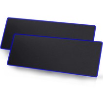 디씨네트워크 키보드 마우스 게이밍 장패드 800 x 300 x 5 mm, 블루, 2개