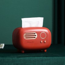 클리니스 레트로 감성 라디오 휴지갑, 레드