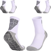 남성용 발편한 논슬립 스포츠 양말 3켤레 세트, 화이트