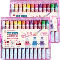 파렛트 수채화 핑크 그림물감 2p, 6ml, 24색