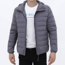 애플리 남성용 경중량 덕다운 후드 패딩 AP0017