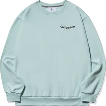 디엘크리 남성용 빅사이즈 칼바도스 스몰 로고 맨투맨 티셔츠