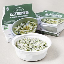 섬죽 유기가공식품 인증 소고기 미역죽, 300g, 3개