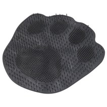 간지트레이딩 간지앳홈 마사지 각질 브러쉬 곰 발 매트 회색, 1개입, 1개