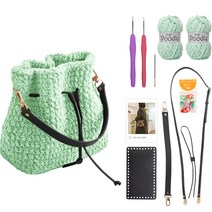 yarna 하이푸들 조리백 블랙세트 DIY 패키지, 5 베이비민트, 랜덤발송(단수링), 1세트